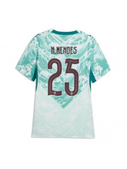 Portugal Nuno Mendes #25 Replika Borta Kläder Dam VM 2026 Kortärmad Portugal Nuno Mendes #25 Replika Borta Kläder Dam VM 2026 Kortärmad